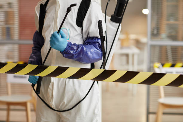 Professional Biohazard Cleanup technician working in East Hampstead, NH